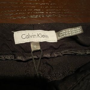 Calvin Klein size 6 black trousers